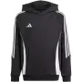 adidas Tiro 24 Kapuutsiga dressipluus must IJ5611 lastele suurus 116