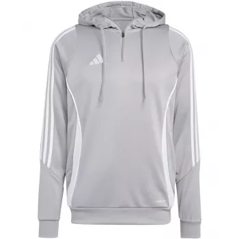 adidas Tiro 24 treeningu kapuutsiga dressipluus, keskmine hall Heather IR7551