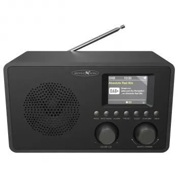 Reflexion HRA1824DAB+ DAB+ & FM raadiokell Bluetoothiga, kahekordne alarm, puitkorpuses - must