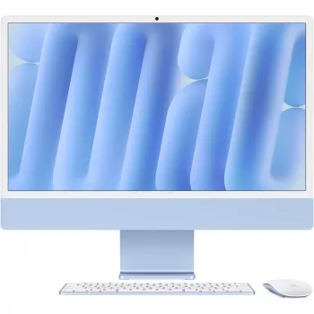 Apple iMac 24-tolline sinine M4 10-tuumaline CPU 1TB SSD Nano-texture klaasiga Touch ID-ga