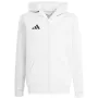 adidas Entrada 26 täispika tõmblukuga laste dressipluus, valge KH1783 140cm