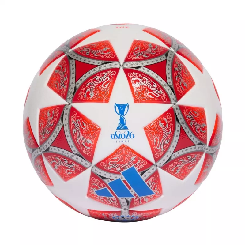 adidas Naiste UCL 25/26 Final League Jalgpall Suurus 4 Valge/Punane JW1326