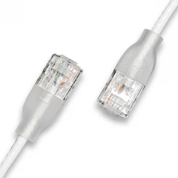 WANTEC eGlow UTP CAT6a patchkaabel, 0,5 m, valge