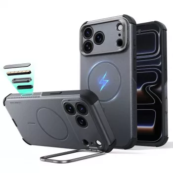 ESR Cyber Tough Kickstand MagSafe ümbris iPhone 17 Pro / 18 Pro jaoks, hall