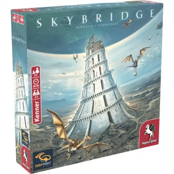 PEGASUS Deep Print Games: Skybridge - Strateegiline lauamäng 2-4 mängijale, vanus 10+, 60-90 minutit, linnaehitus- ja võrgustikumehaanika, mitmekeelne (EN/DE)