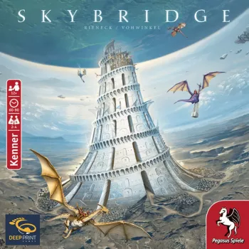 PEGASUS Deep Print Games: Skybridge - Strateegiline lauamäng 2-4 mängijale, vanus 10+, 60-90 minutit, linnaehitus- ja võrgustikumehaanika, mitmekeelne (EN/DE)