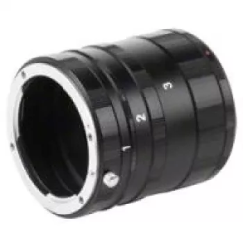 Walimex Macro vaherõngaste komplekt Nikon F-kinnitusele – 12mm, 20mm, 36mm pikendustorud elektrooniliste kontaktidega