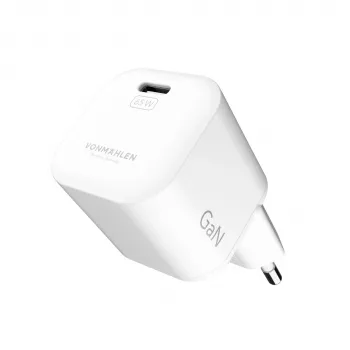 Vonmählen Unity Nano GaN 65W Valge USB-C laadija