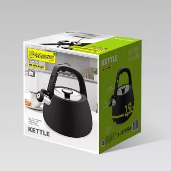 MEO Maestro pliidikatel 2,5L mattmust roostevaba teras vilega MR-1318-BLACK