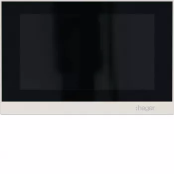 Hager RTQ600X IP-videosisetelefon, 7-tolline puuteekraan, käed-vabad, 2-juhtmeline, valge
