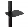 B-TECH AV SYSTEM X - Universaalne kahe ekraani põrandaalus lameekraanidele (VESA 600 x 400) - 2,4 m, must