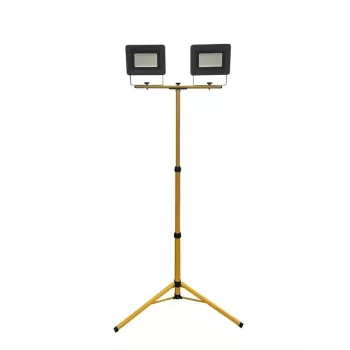 Statiivi LED-prožektor 2x50W 8500lm IP65 jahe valge