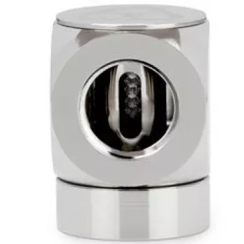 Thermal Grizzly DeltaMate Rotary 90° Female-to-Female G1/4 Adapter Fitting, Läikiv Nikkel
