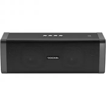 Dockin D Fine Evo kaasaskantav Bluetooth-kõlar, 50W stereo, IP55, 18h aku, aptX, power bank, must