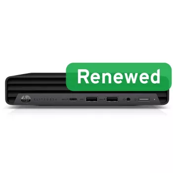 HP Renewed EliteDesk 800 G6 Desktop Mini arvuti - Intel Core i5-10500T, 16GB muutmälu, 256GB SSD, Intel UHD Graphics 630, Windows 11 Pro (A-klass)