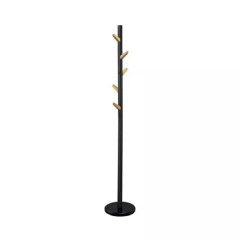 Vabaltseisev riidepuu W66 must 177 cm, pulbervärvitud teras, 15 kg kandevõime