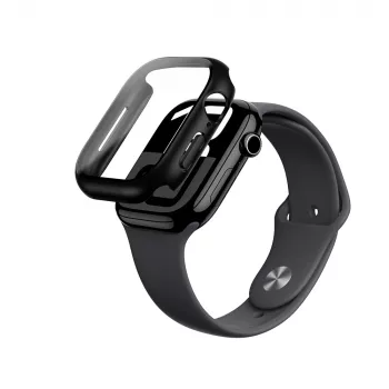 AMAZINGTHING Radix Glass Case koos karastatud klaasiga Apple Watch 46mm jaoks, must