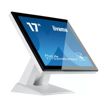 Iiyama ProLite T1732MSC-W5AG 17-tolline SXGA 5:4 projektiivse mahtuvusliku puuteekraaniga LED-monitor HDMI, DisplayPort, VGA, kõlaritega, must