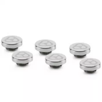 Thermal Grizzly DeltaMate Plug tihenduskork, messing - läikiv nikkel, 6-pakk