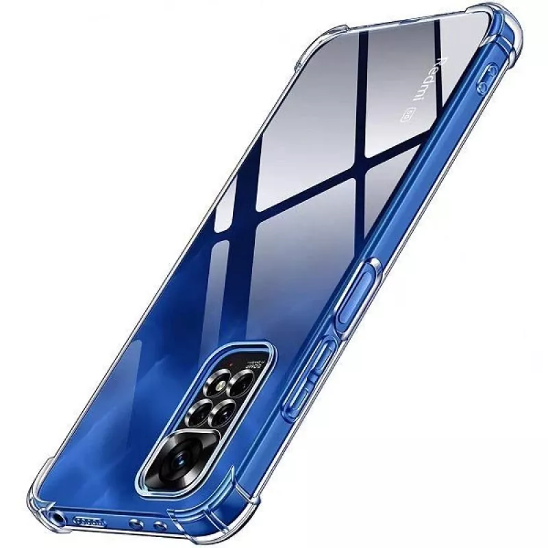 Evelatus Xiaomi Redmi Note 11/11S sõjaväelise löögikindlusega silikoonümbris TPU läbipaistev