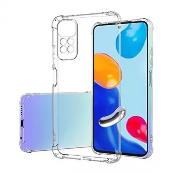 Evelatus Xiaomi Redmi Note 11/11S sõjaväelise löögikindlusega silikoonümbris TPU läbipaistev