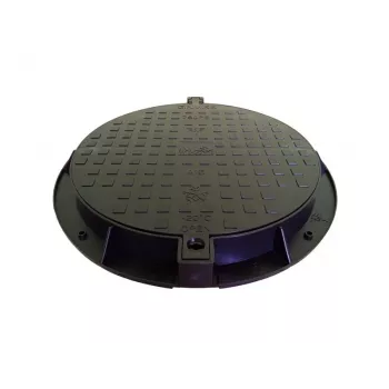 Aia kanalisatsioonikate 780PE-B A15 Must HDPE kaevuluuk