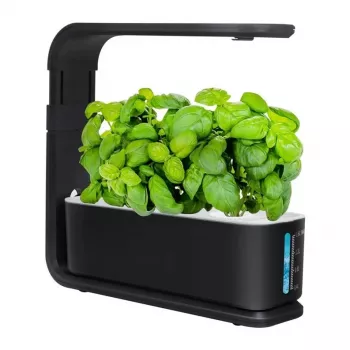 Nutikas hüdrooniline pott ZG1001 must – 6 pesaga siseaed täisspektri LED-iga, Wi-Fi äpijuhtimisega, 2,5L veemahutiga