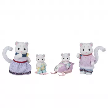 EPOCH Sylvanian Families Lumileopardi pere figuurikomplekt - 4 kollektsioneeritavat fliisist figuuri