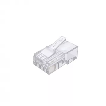 UNITEK 100-Pack Cat.6 läbiviiguga RJ45 modulaarpistikud (UTP, 23-26AWG, kuldsed kontaktid)