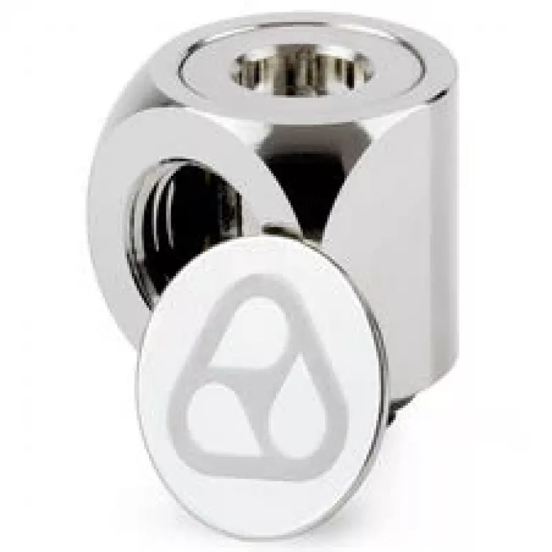 Thermal Grizzly DeltaMate Rotary 90° Adapter G1/4 inch - Läikiv nikkel