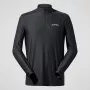 Berghaus 24/7 Tech Tee LS HZ meeste pikkade käistega poolpiluga pluus, süsimust