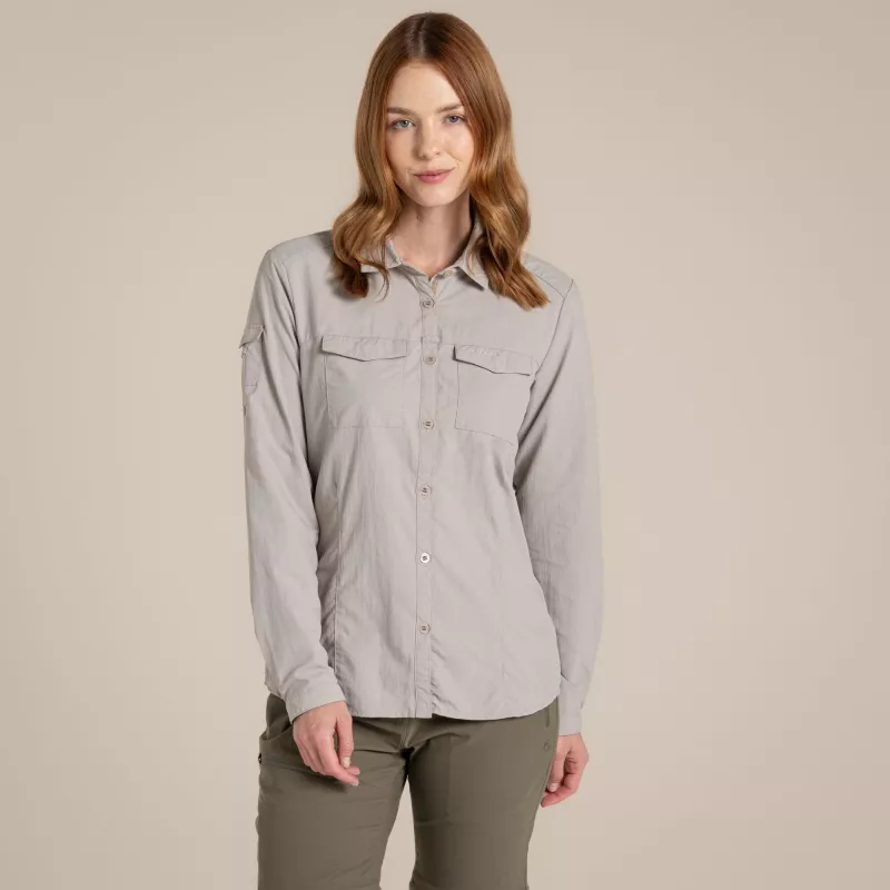 Craghoppers NosiLife Adventure LS Särk III Naiste Reisimise Särk - Soft Mushroom