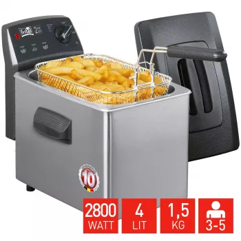 FRITEL TURBO SF Õhufritüür 4L 2800W Antratsiitmetallik/Hõbe