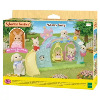 EPOCH Sylvanian Families Adventure Kindergarten Swing koos kujukesega
