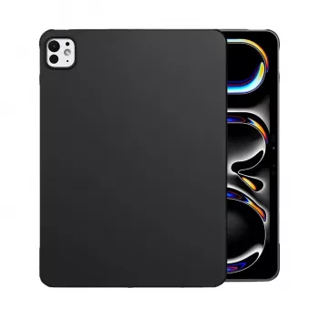 MRDISC tagakaas Apple iPad Pro M4 must TPU - õhuke põrutust neelav kate kõrgendatud servadega, kriimustuskindel matt viimistlus, täpsed väljalõiked (MG-BCIPTABPROM4SW)