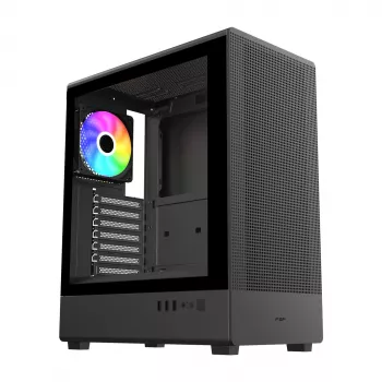 FSP/Fortron M221-BA Mid Tower korpus, karastatud klaas, must