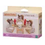 EPOCH Sylvanian Families kolmeosaline istumisgrupp - elutoa mööblikomplekt diivani, tugitoolide, laua ja patjadega