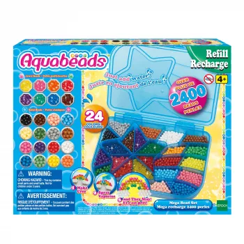 EPOCH Aquabeads Maxi Täienduspakk – 2400 tahket helmest 24 värvitoonis