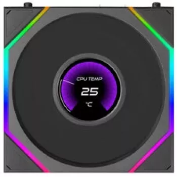 Lian Li UNI FAN TL120 LCD FLEX Wireless ARGB 120mm ventilaator - must