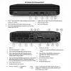 HP Renewed Grade A ProDesk 400 G6 Mini arvuti - Intel Core i5-10500T, 16GB RAM, 256GB SSD, Intel UHD Graphics 630, Windows 11 Pro