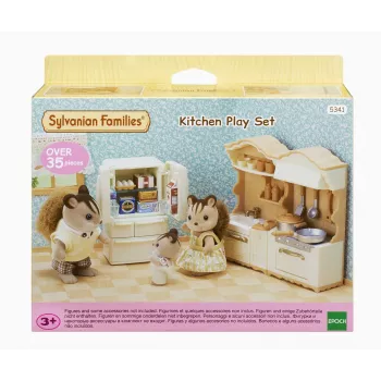 Sylvanian Families Landhaus köök koos külmkapiga - nukumaja mööblikomplekt