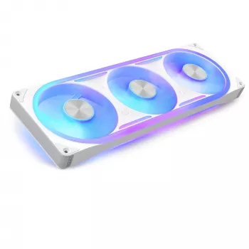 NZXT F360U Ultra RGB 120mm ventilaatori kolmikpakend valge