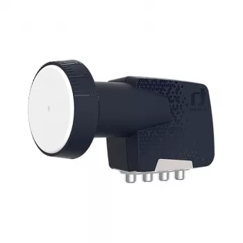 Inverto Quad Premium universaalne LNB-muundur - 4 väljundit, 0.2dB müratase, 40mm etteandesarv, must