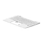HP Top Cover koos klaviatuuriga UK hõbedane taustvalgustusega M23769-031
