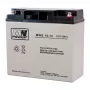 MPL POWER ELEKTRO MPL MW POWER MWS 18-12 UPS-aku Plii-hape Akumulaator VRLA AGM Hooldusvaba 12 V 18 Ah Must, Hall