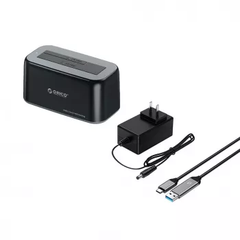 ORICO 6819C3 Dual-Bay USB 3.0 SATA dokkimisjaam 2.5/3.5 inch HDD/SSD jaoks - must