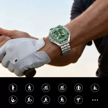 JOYROOM Venture Series JR-FV2 Pro AMOLED 1.43 inch 5 ATM nutikell Bluetooth-kõnega - hõbedane