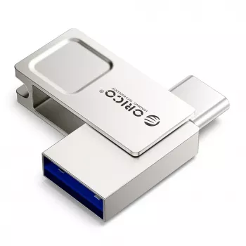 ORICO U301 256GB Dual USB-A USB-C 3.2 Gen 1 mälupulk, hõbedane