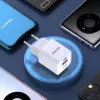DUDAO A13Pro EU GaN 33W PPS USB-C/USB seinadapter - Valge
