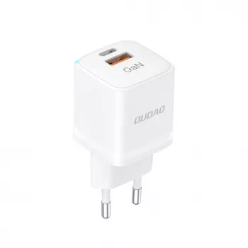 DUDAO A13Pro EU GaN 33W PPS USB-C/USB seinadapter - Valge